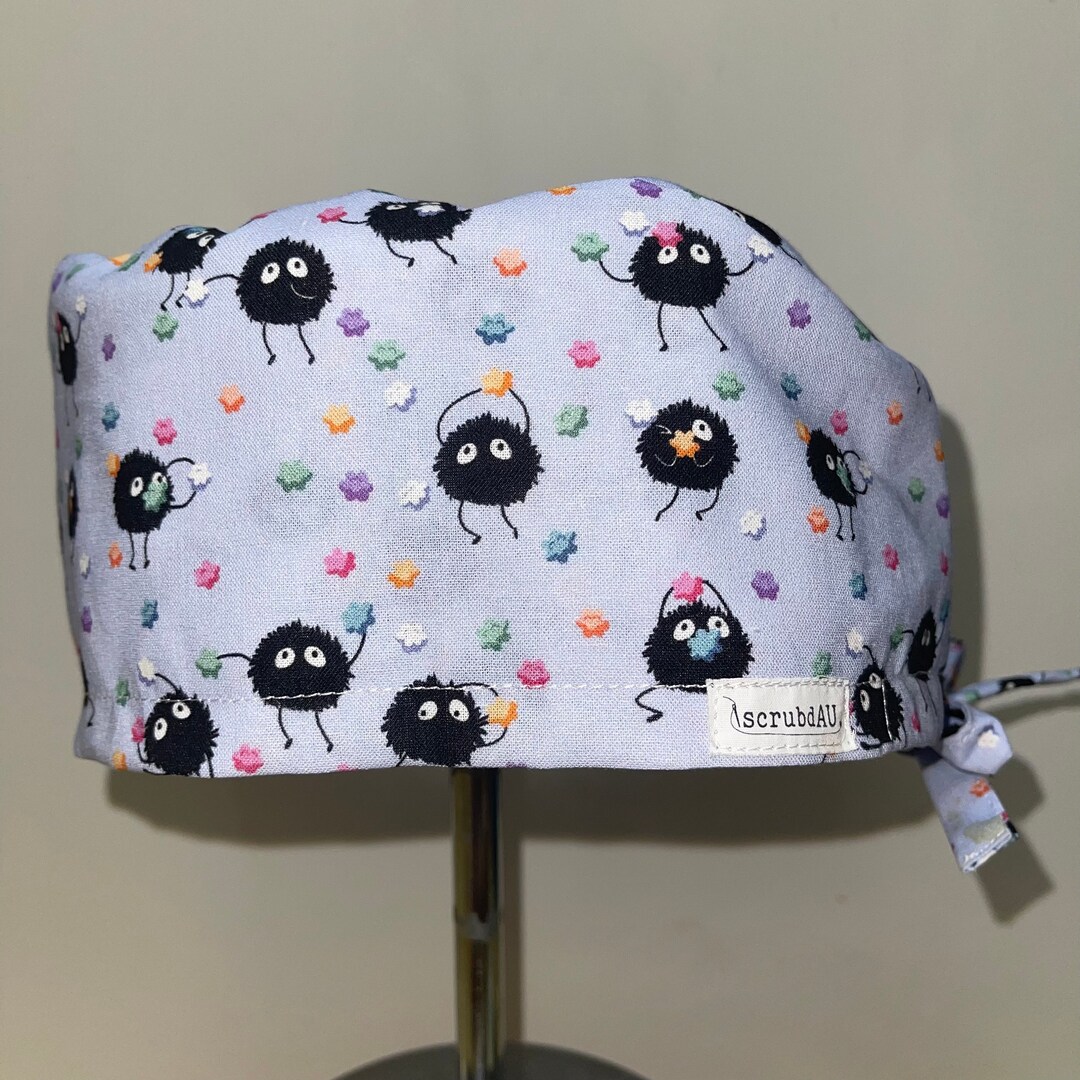 Studio Ghibli Soot Scrub Hat Scrub Cap, Scrub Hat Australia, Scrub Cap