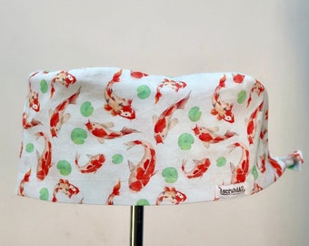 Koi Fish Scrub Cap -  scrub hat australia, scrub cap australia, cute scrub hat