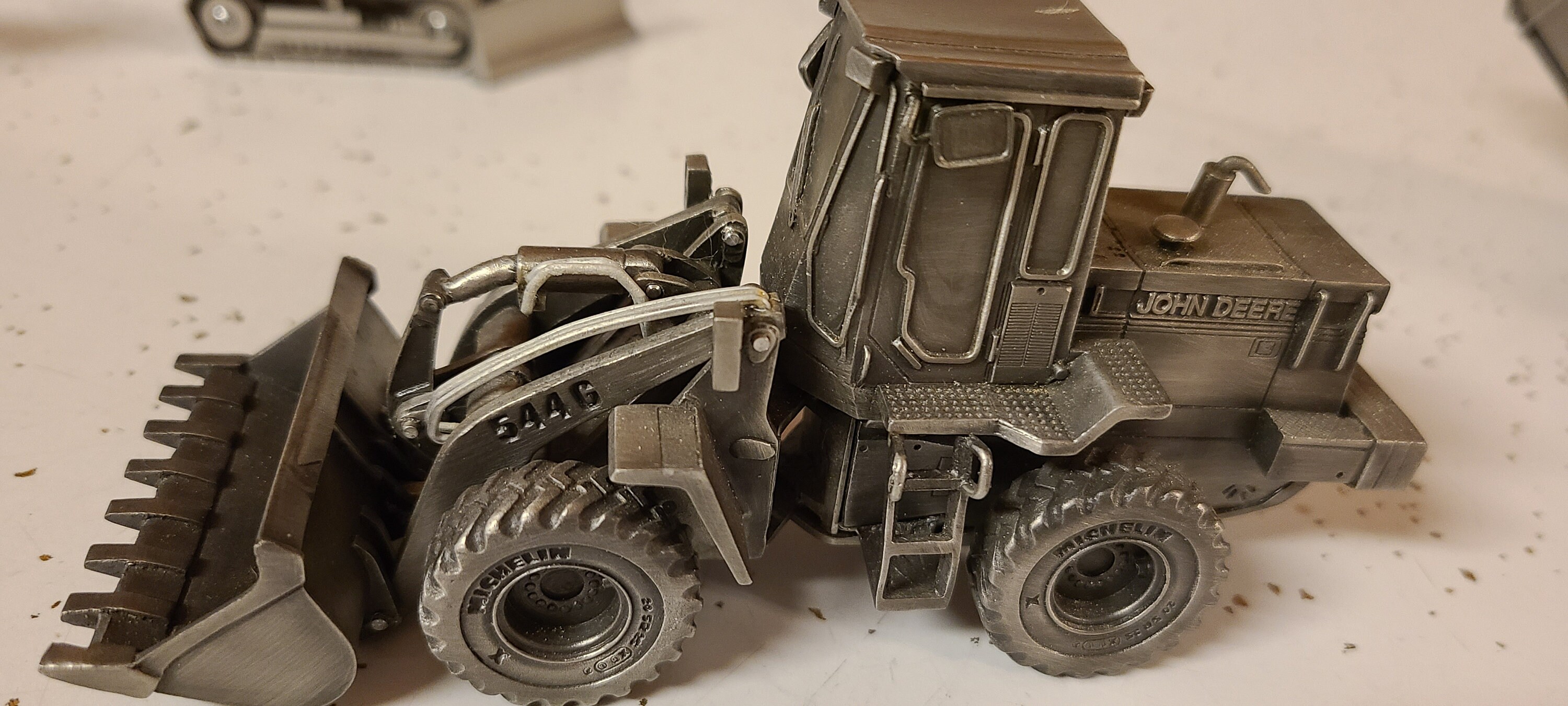 John Deere Hard Hat Collection Pewter Toys Etsy