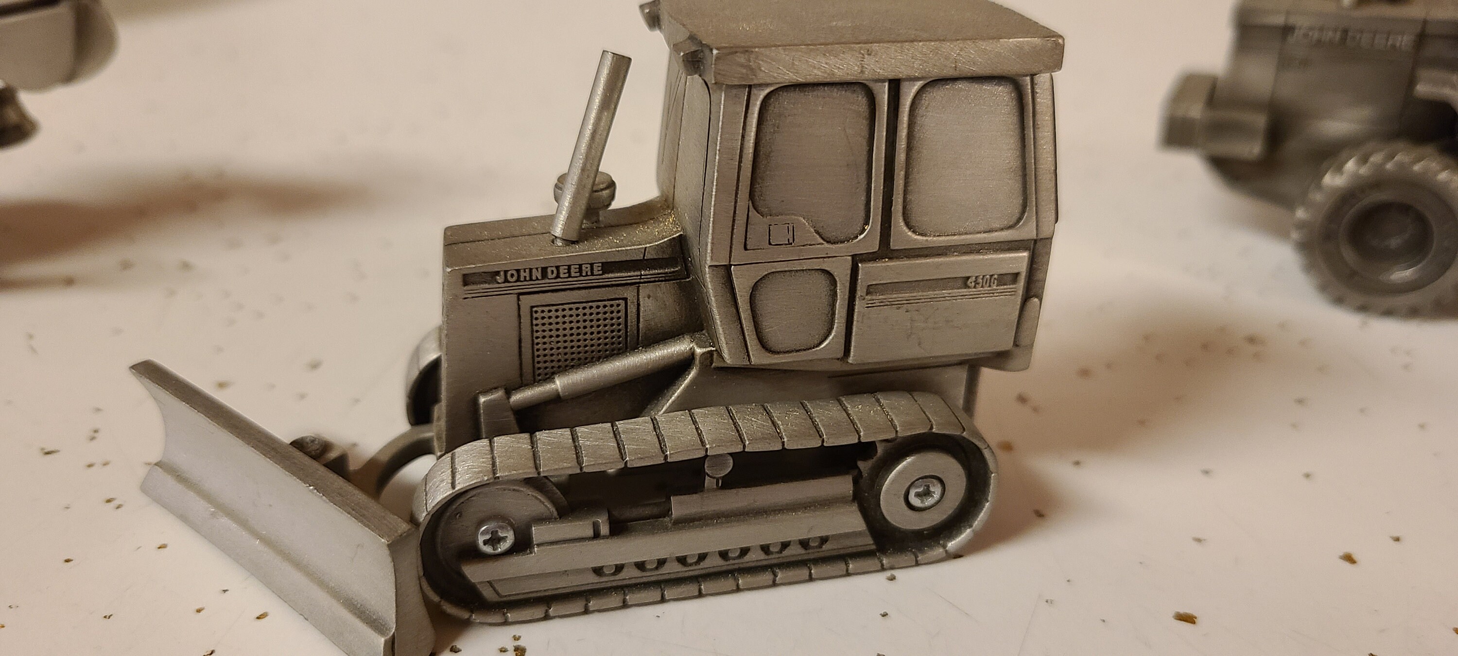 John Deere Hard Hat Collection Pewter Toys Etsy