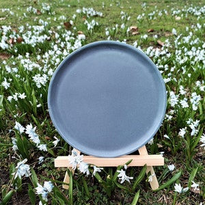 Set of 2 or 4 hand-made plates for breakfast, dinner, appetizers, salad, cake, tapas/sushi platter 20 cm