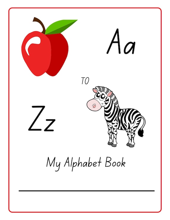 My Alphabet Book AZ Etsy