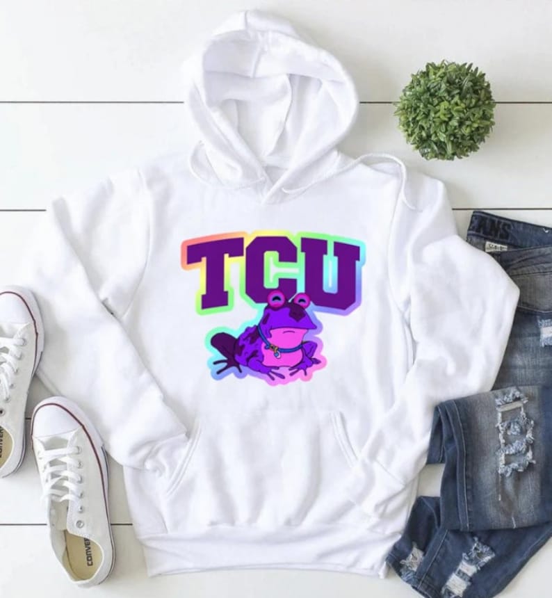 TCU HYPNOTOAD Hoodie Frogs Hypnotoad Hoodie Sonny Dykes Etsy