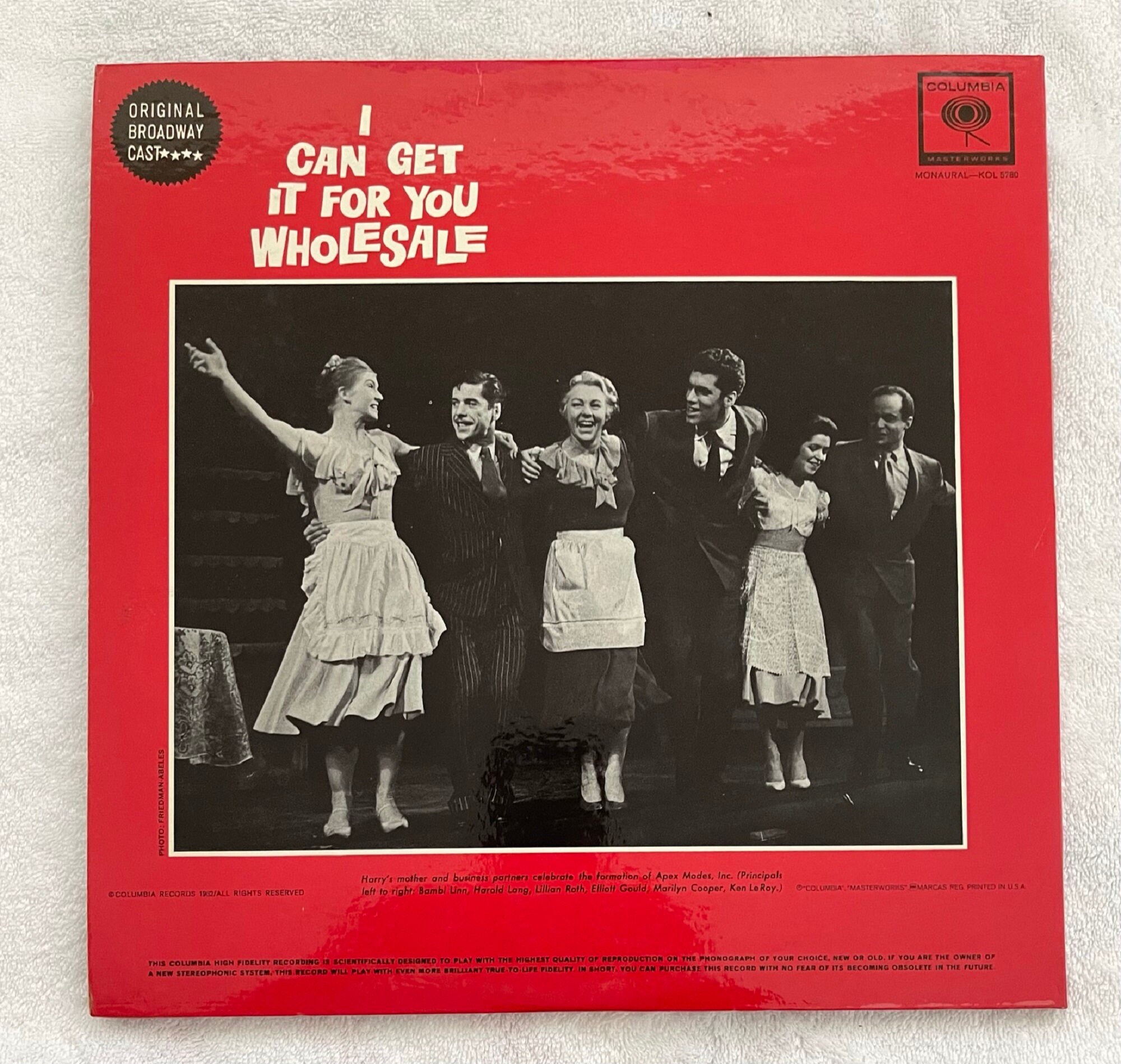 I Can Get It for You Wholesale Original Broadway Cast Etsy UK