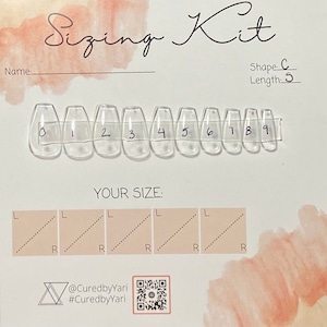 Sizing Kit/ Press On Nail/ Gel Nail