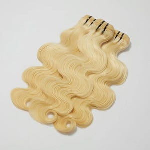 12-30 Inch 12A Raw Hair #613 Lightest Blonde Body Wave Premium Human Hair Extensions Blonde Bundle Deals