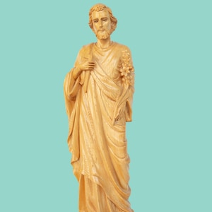 16&quot; to 39&quot;H St. Joseph statue. Carved wooden statues _Model: WD-SJ2W