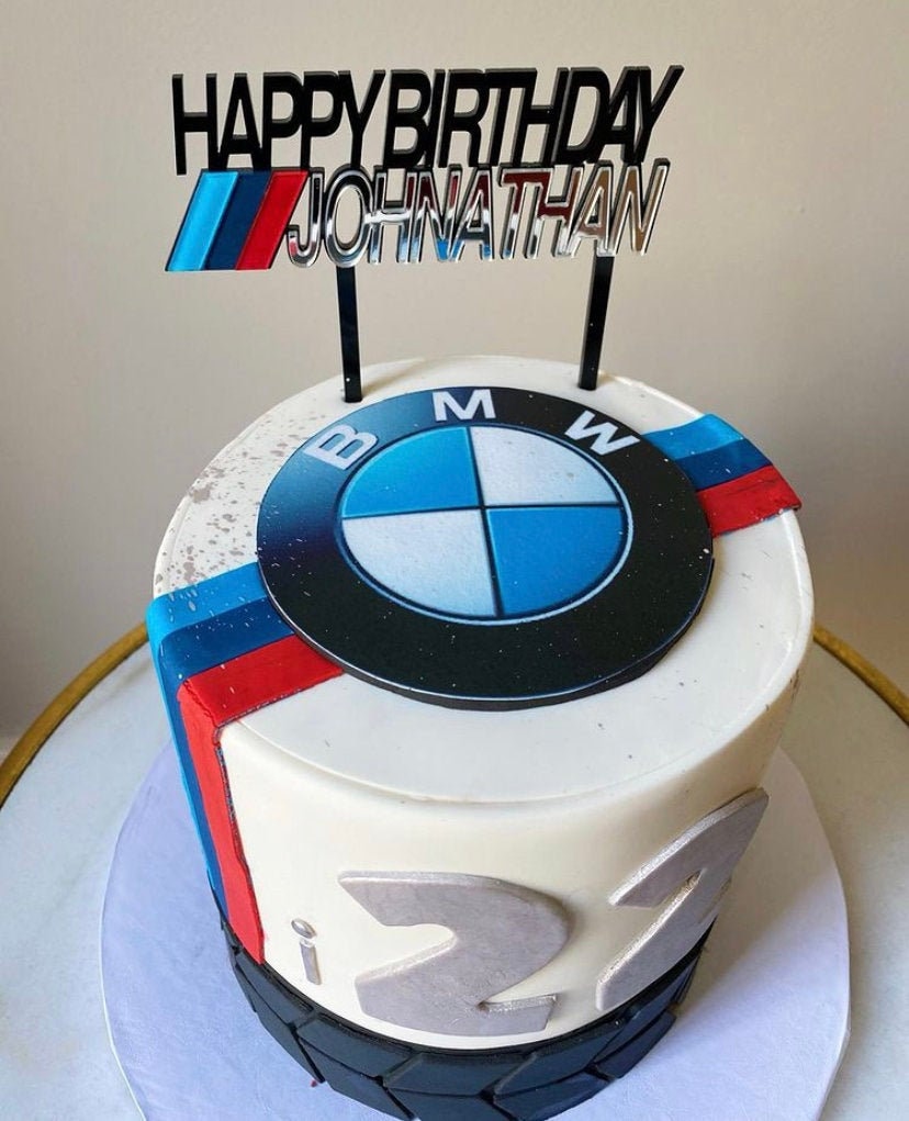 Silvia's Tortenträume: BMW BMW-Torte Logo Fondant Oreo Sahne  fondantrauglich