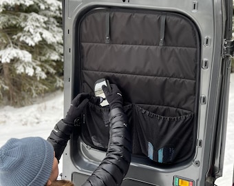 Rear doors magnetic covers with storage for PM, Transit, Sprinter