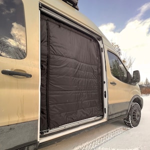 Sliding door insulated partition + mosquito net (Transit, Sprinter, Promaster)