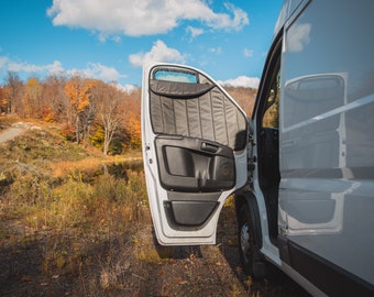 ProMaster // Insulated window cover + mosquito net driver/passenger side