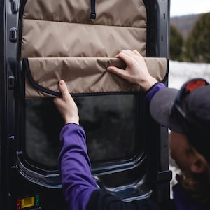 Ford Transit // Insulated window covers, rear doors, campervan