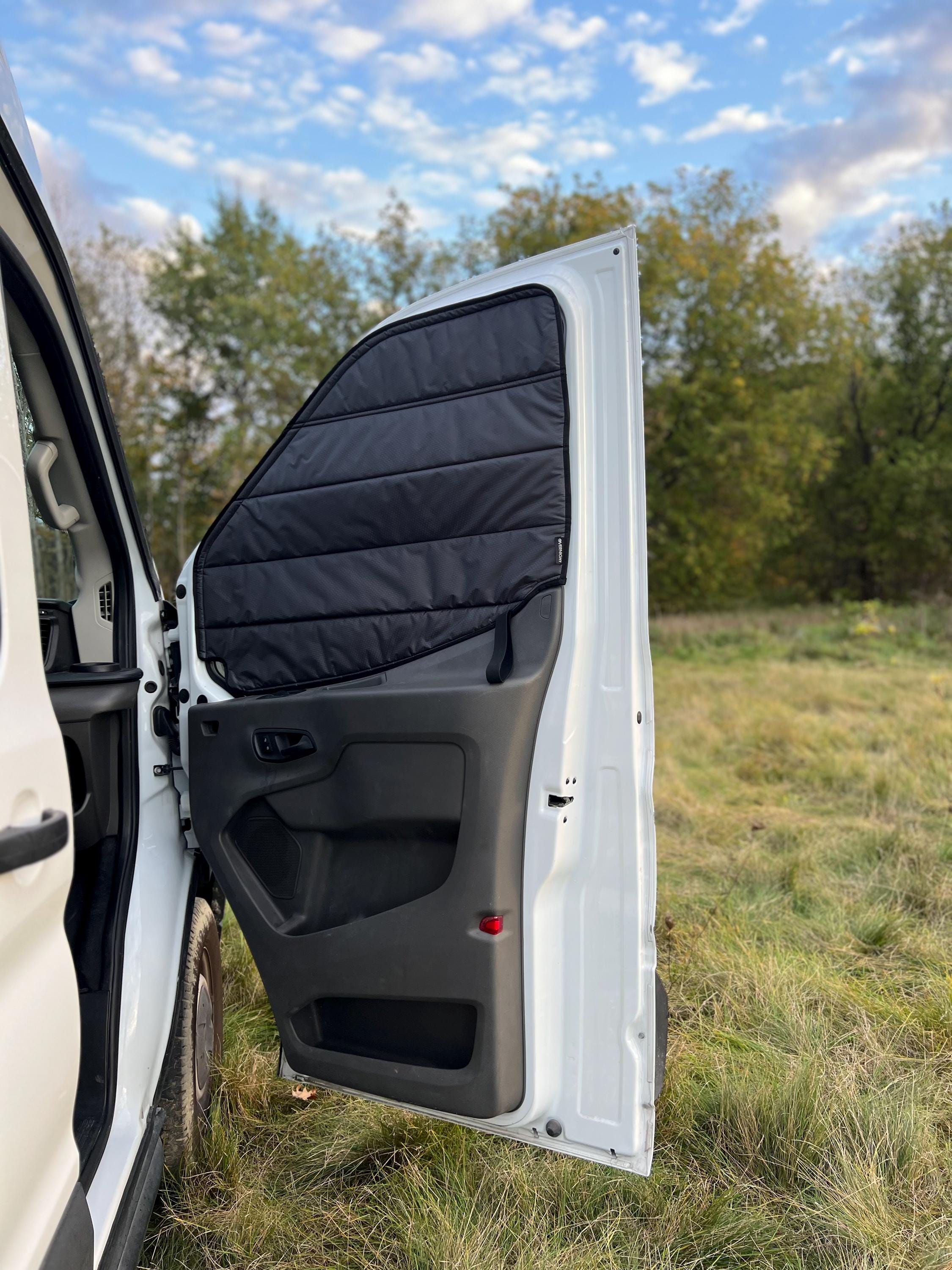 Ford Transit // Insulated window cover + mosquito net driver/passenger side