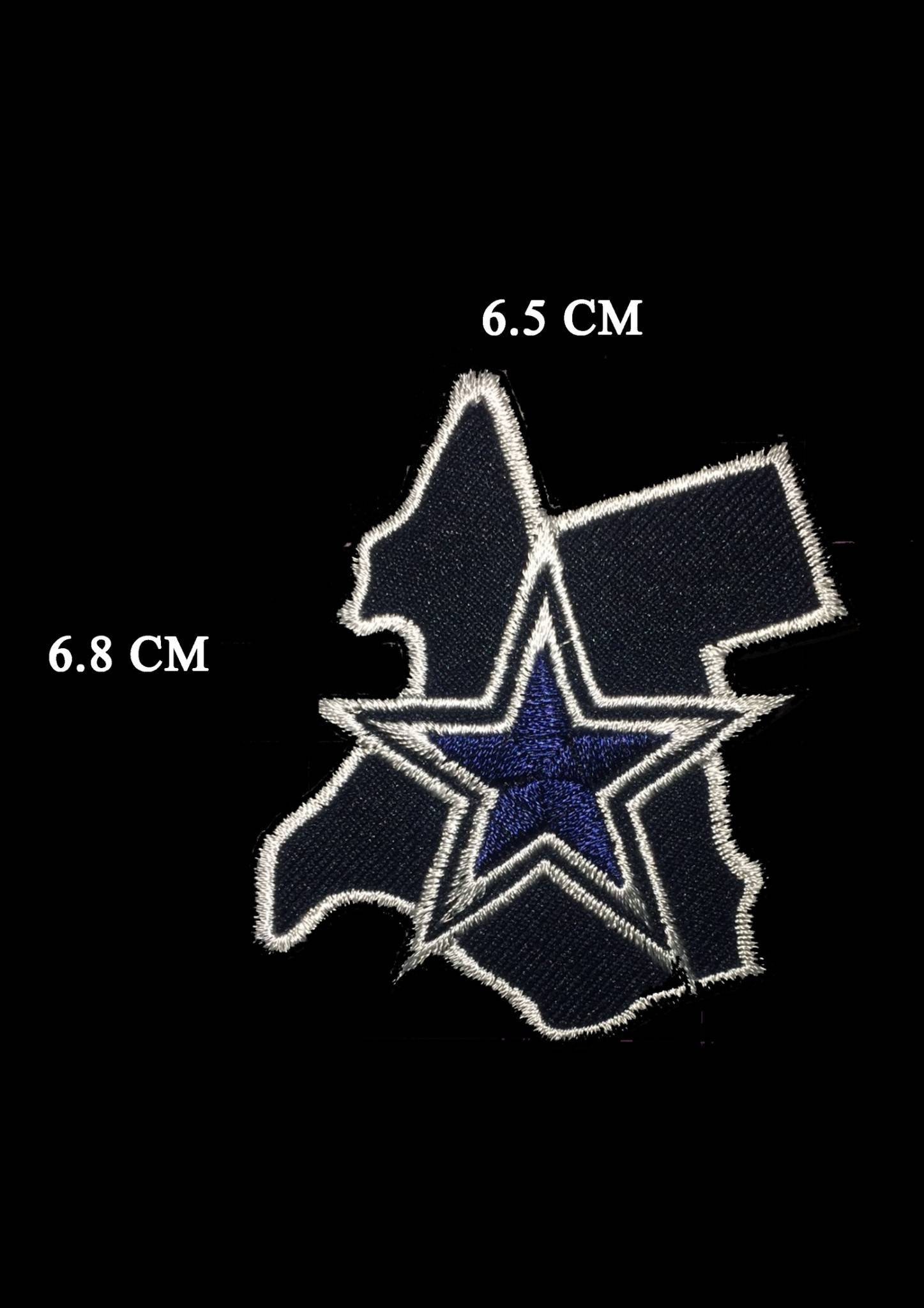 Iron On Patch Map Dallas Cowboys Patch/Logo Embroidered Iron Etsy