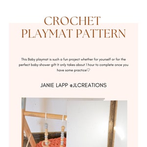 Crochet Playmat Pattern