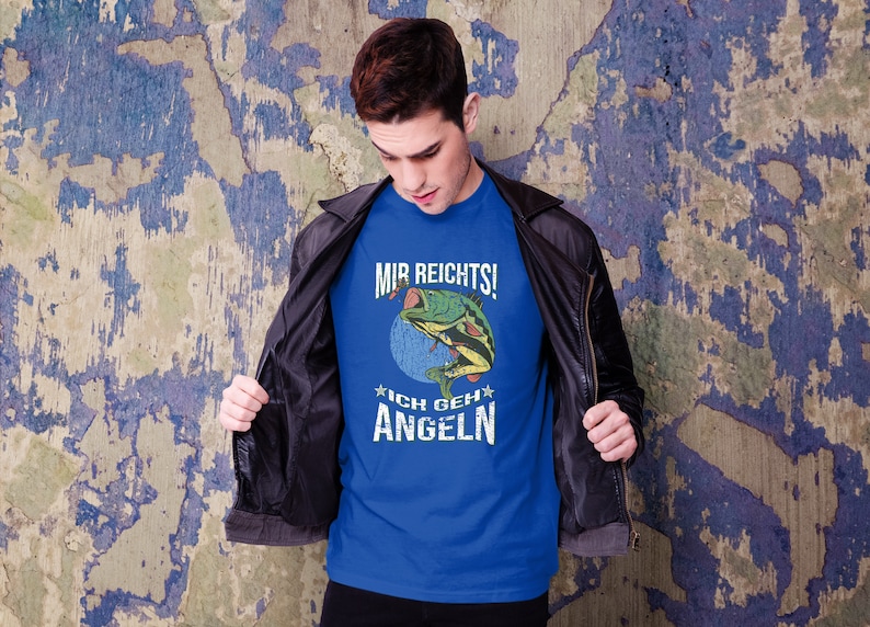 Mir Reichts Ich Geh Angeln // Camiseta Unisex Baumwoll // Schwere Qualität imagen 7