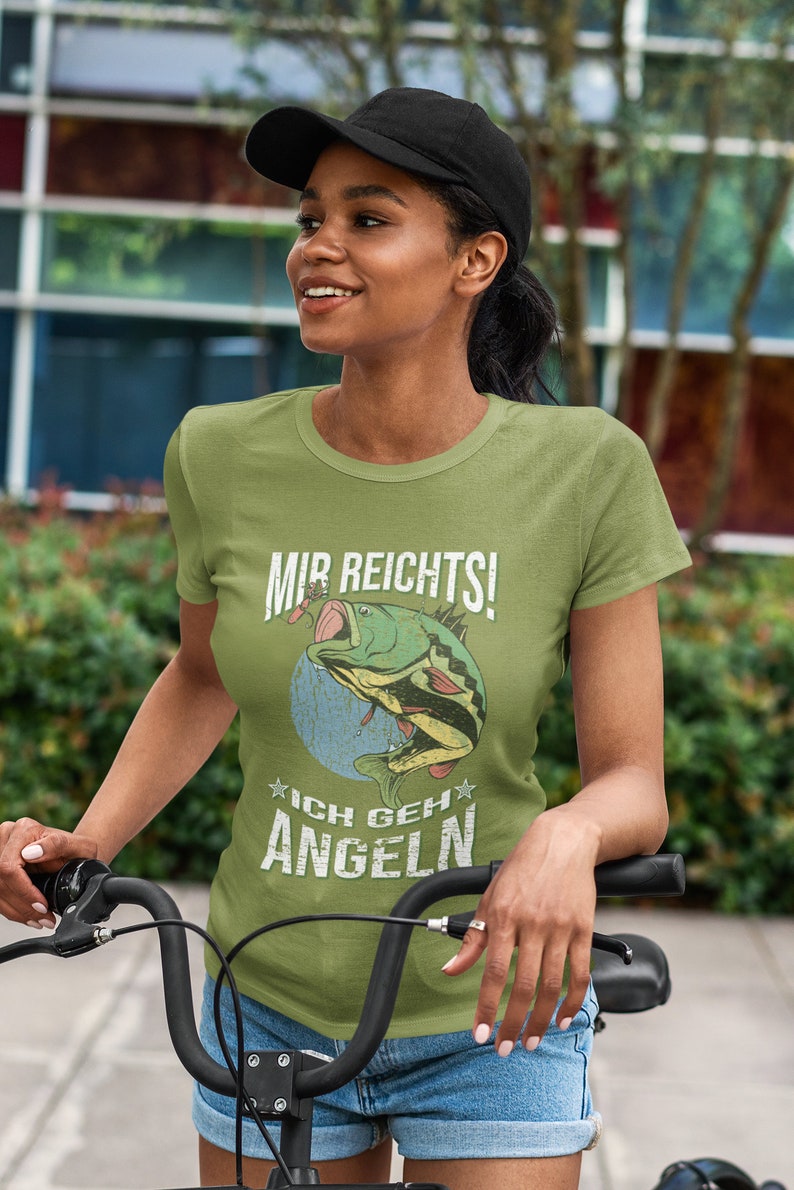 Mir Reichts Ich Geh Angeln // Camiseta Unisex Baumwoll // Schwere Qualität imagen 4