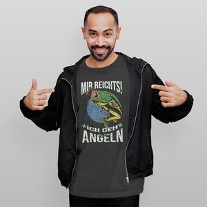 Mir Reichts Ich Geh Angeln // Camiseta Unisex Baumwoll // Schwere Qualität imagen 5