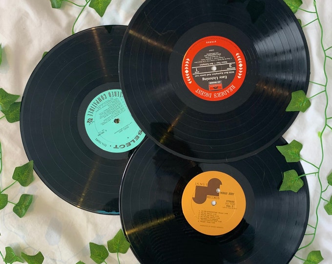 Vintage Vinyl Records for Crafts, DIY Projects, Upcycling, Wall Decor & Art Supplies
