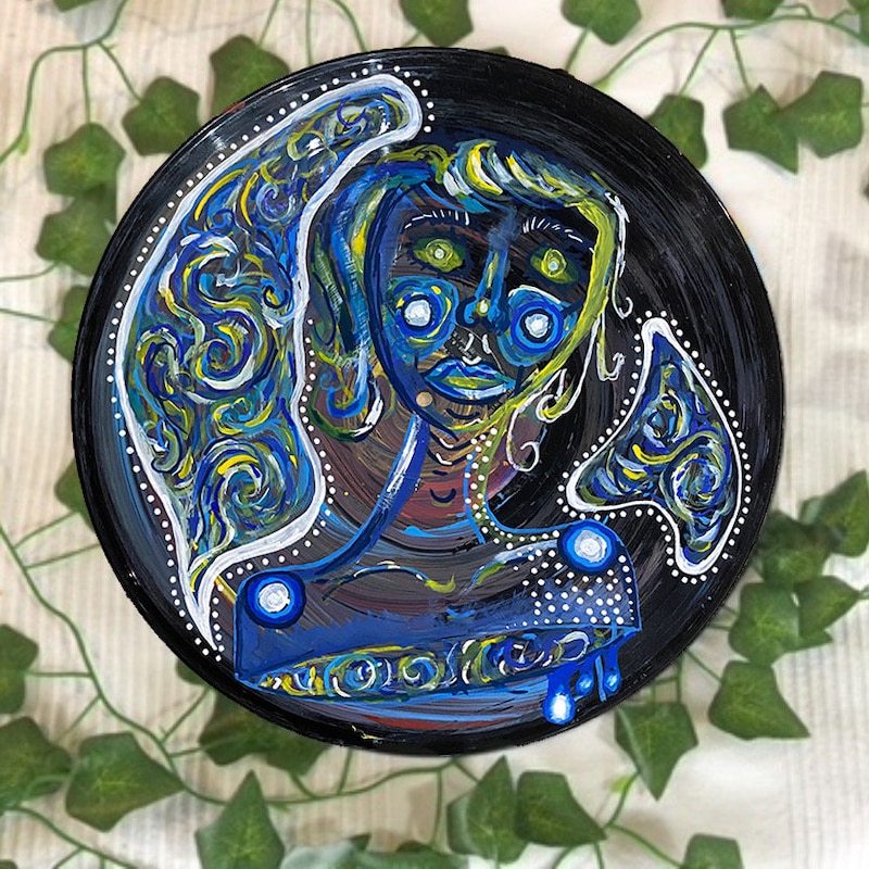 Painted Records - Etsy
