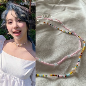 Beaded Necklace Choker Stray Kids Hyunjin Inspired Hwang Etsy