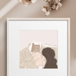 May include: A digital illustration of a person in bed with a book that says "Make time for yourself." The text "Self-care is not selfish" is written in the upper right corner of the image.