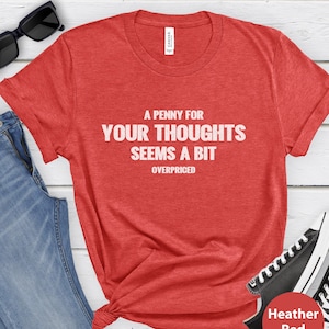 Sarcastic T-shirt: Funny Coworker Gift, Rude Tee