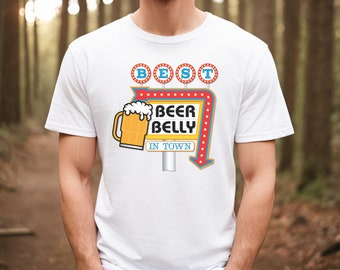 Funny Beer Belly T-Shirt: Drinking Joke Shirt | Funny Dad shirt for Birthday | Gift for Husband |