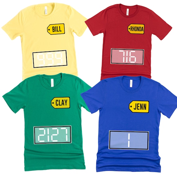 Game Show Halloween Costume Shirts: Matching Group Tees, Retro Family T-Shirts, Coworkers Halloween Costume Ideas, Simple Dress Up