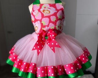 Vestidos para Niñas Vestido Niña Tutu Personalizado Rosita Fresita Vestidos para Niñas Vestido Niña Tutu Personalizado Rosita Fresita