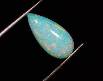 2 Crt AAA+ One Quality 100% Natural Ethiopian Opal Welo Fire Opal Single Piece Multi Fire Opal White Opal Cabochon Opal Jewelry MM- 1741