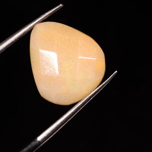 Natural Ethiopian Opal Rose Cut Slice | Fire Opal slice | Loose Opal Gemstone | Flat Back Opal Faceted Cut -1.50 Ct 12X11X3 MM ST-737