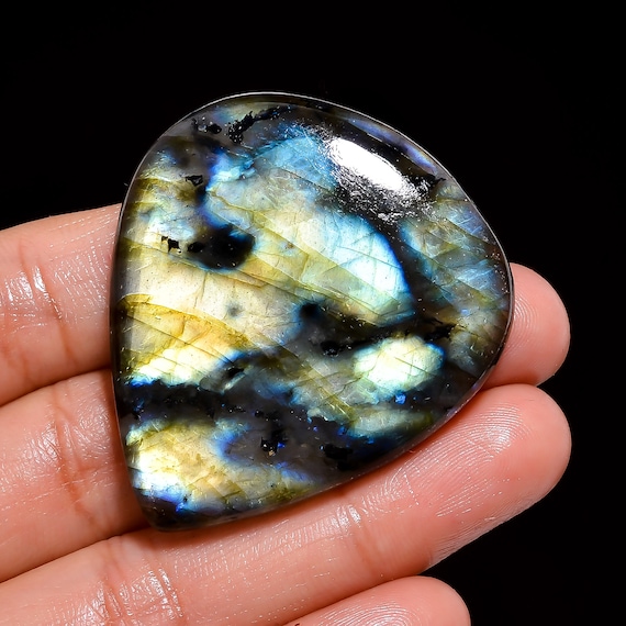 素晴らしい最高級品質 100%天然マルチラブラドライト ペアシェイプ