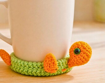 Crochet Pattern Turtle Coaster PDF, Amigurumi Mug Rug, Easy Beginner Pattern