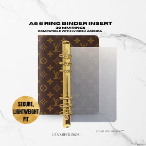 30mm A5 6-Ring Binder Converter Inserts LV Desk Agenda