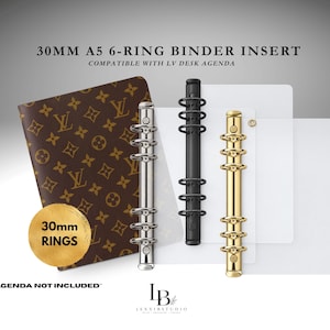 30 mm A5 pärm med 6 ringar, konverterinlägg, LV skrivbordsagenda