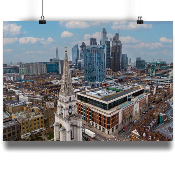 Landscape Matte Art Print City spitalfields estsy