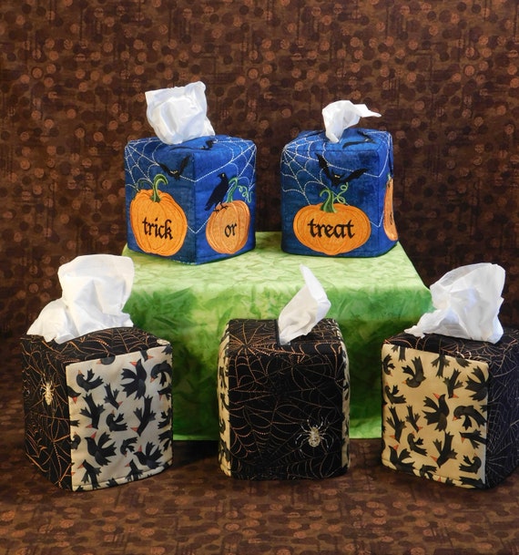 Halloween Tissue Box Covers Etsy