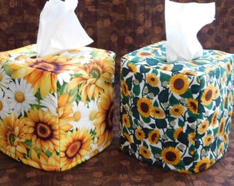 Sunflower Tissue Box Cover
