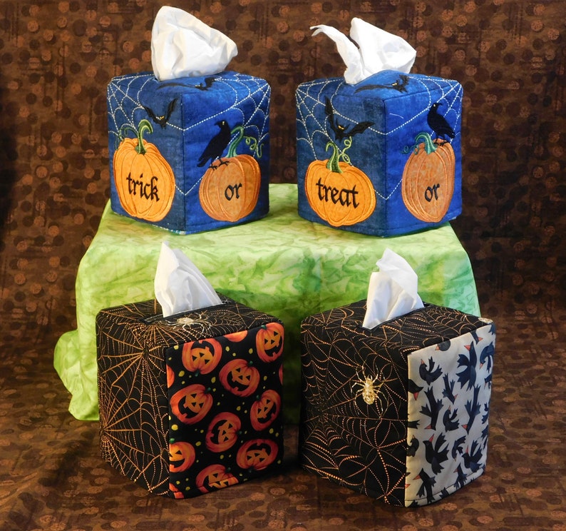 Halloween Tissue Box Covers Etsy