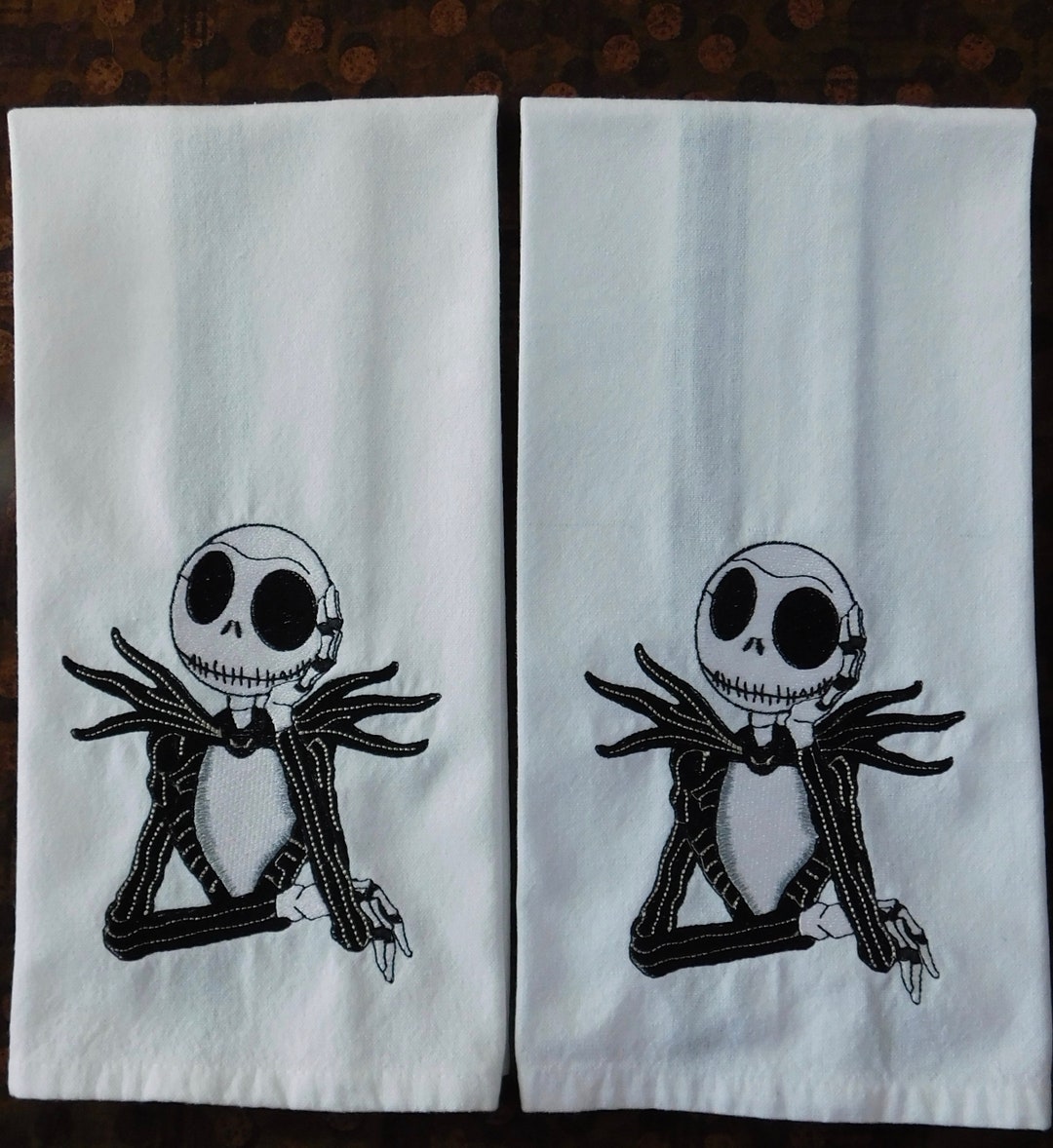 Nightmare Before Christmas Kitchen Hand Towel. Jack Sitting - Etsy