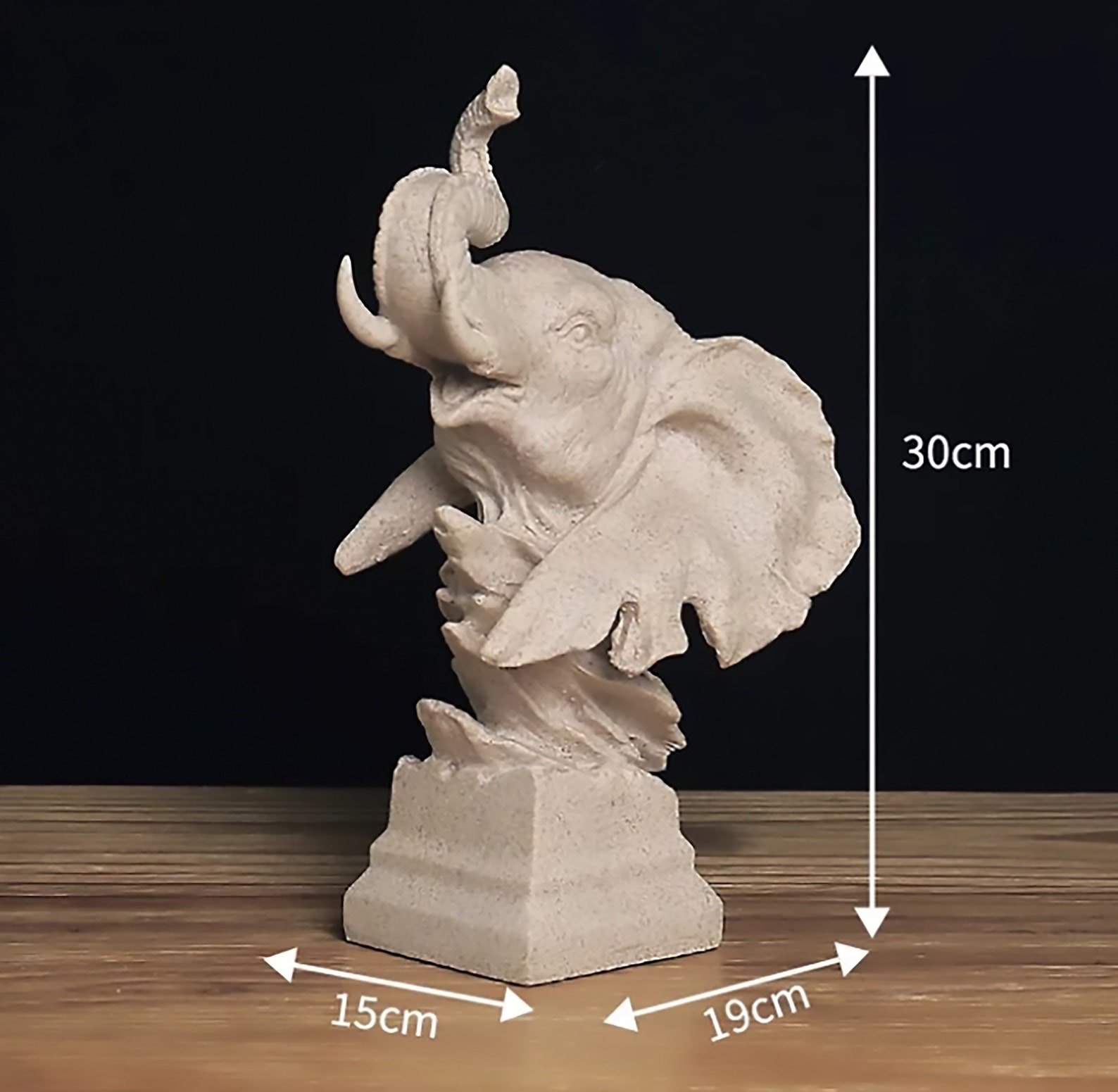 Resin Nature Sand Animal StatuesModern StatueElephant Etsy