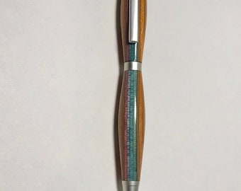 RECYCLED SKATEBOARD Handmade Wooden Wood Pen Style Military Hunter Caliber 