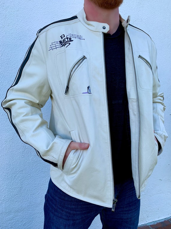 La chaqueta de cuero de los Simpson | Etsy España