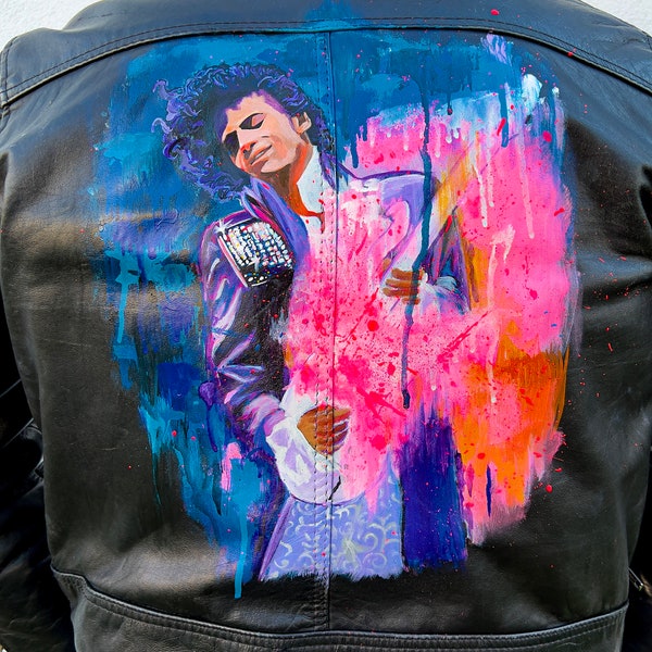 CUSTOM Hand-Painted Leather Jacket! / Customer provides the jacket