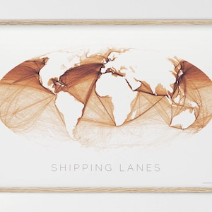 De wereld als scheepvaartroutes