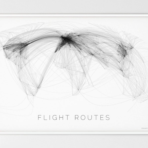 The World as Flight Routes