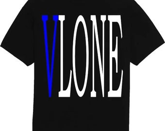 red white and blue vlone shirt