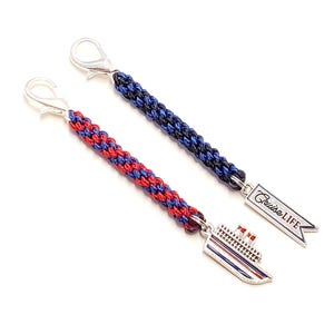 Cruise Ship and Cruise Life Zipper Pulls - Set of 2