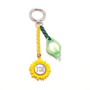 Be Bright Be Sunny Flashlight Keychain